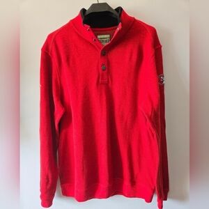 TOMMY BAHAMA × SAN FRANCISCO 49ERS NFL Red Cotton Knit Sweater. Large